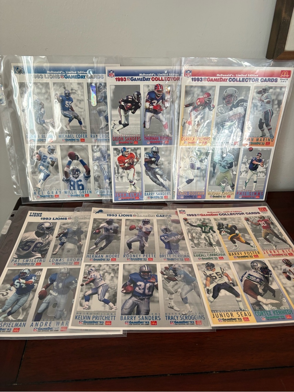 1993 McDonald’s Gameday Collectors Cards By Fleer Limited Edition Various Teams